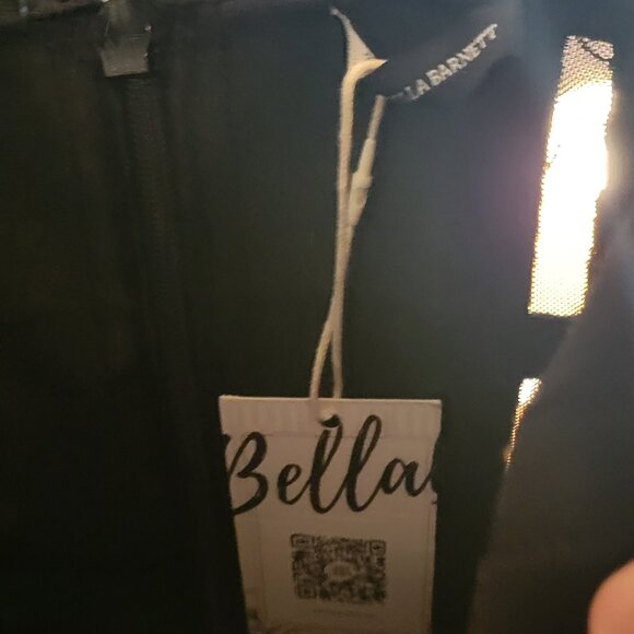 Bella Barnett Halter Black Metallic Cocktail Dress - Black - Picture 10 of 10